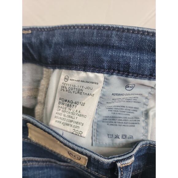 Adriano Goldschmied Jeans Womens Sz 29 The Stilt Cigarette Leg Stretch Mid Rise - Picture 4 of 11